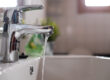A running sink faucet with low water pressure